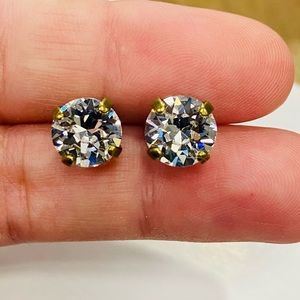 Radiant cut genuine Swarovski crystal earrings